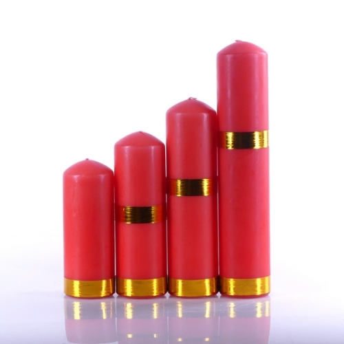 ŚWIECE ADWENTOWE CZERWONE - OŁTARZOWE STOPNIOWANE