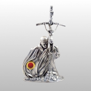 RELIKWIARZ SREBRZONY JAN PAWEŁ II 39 CM (0716)