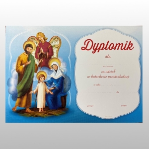 DYPLOMIK PRZEDSZKOLE nr 10 -ŚW. RODZINA