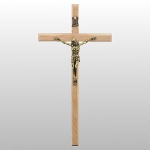 KRZYŻ WISZĄCY DREWNO KOLOR NATURALNY 12,5CM