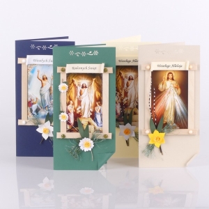 KARTKA WIELKANOCNA - RĘCZNIE ROBIONA