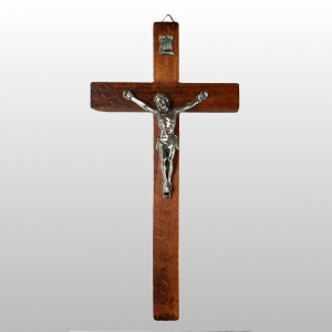 KRZYŻ 16cm ZWYKŁY PROSTY CIEMNY