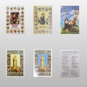 OBRAZKI - TAJEMNICE RÓŻAŃCA 100 SZT.