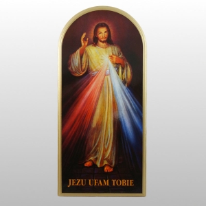 PAMIĄTKA J.MIŁOS.NA DESCE 06 złocona