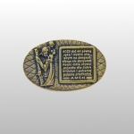 PLAKIETKA OWALNA ŚW.KRZYSZTOF+ MODLITWA MOSIĄDZ