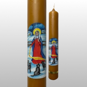 ŚWIECA WOSK 0.14 GROMNICA Z NAKLEJKĄ 21/3 CM