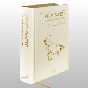 PISMO ŚWIĘTE STAREGO I NOWEGO TESTAMENTU DUŻE KREMOWE TWARDA OPRAWA