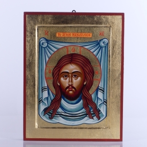 IKONA JEZUS MANDYLION - CHUSTA, 22x33 CM