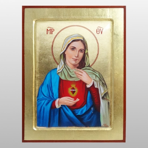 IKONA SERCE MARYI, 22x33 CM