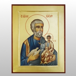 IKONA ŚW.JÓZEF Z DZIECIĄTKIEM JEZUS 22x33 CM