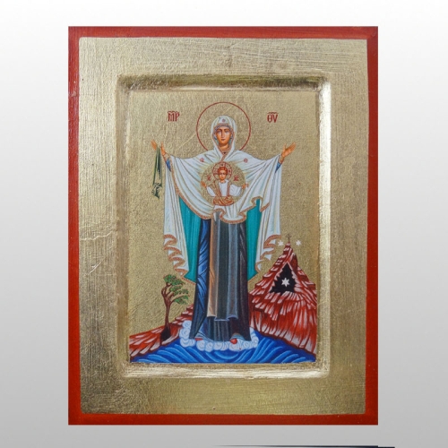 IKONA MATKI BOŻEJ RODZICIELKI, 14x18 CM