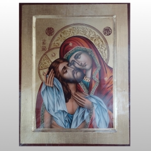 IKONA MATKA BOŻA BOLESNA Z JEZUSEM 14x18 CM