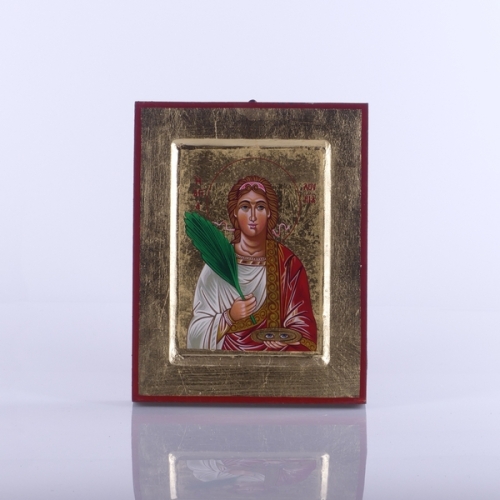 IKONA ŚW.ŁUCJA, 14x18cm