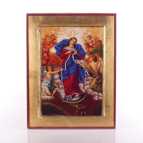 IKONA MATKA BOŻA ROZWIĄZUJĄCA WĘZŁY 14x18 CM