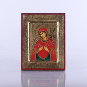 IKONA MATKA BOŻA - SIEDEM MIECZY, 14x18 CM