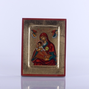 IKONA MATKA BOŻA Z JEZUSEM - MIX, 14x18 CM