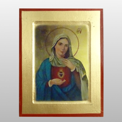 IKONA SERCE MARYI, 14X18 CM