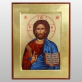 IKONA JEZUS PANTOKRATOR, KSIĘGA OTWARTA MIX 17x22 CM