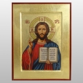 IKONA JEZUS PANTOKRATOR, KSIĘGA OTWARTA 17x22 CM