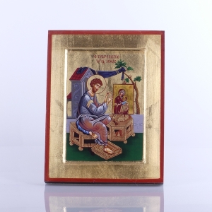 IKONA ŚW.ŁUKASZ (PISZE IKONĘ), 17X22CM