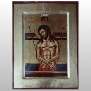 IKONA JEZUS CHRYSTUS Z RANAMI, 17x22 CM