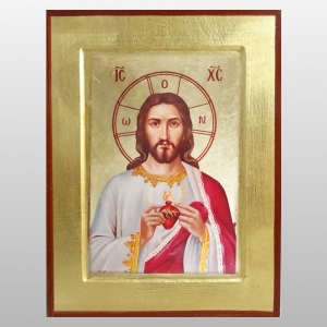 IKONA SERCE JEZUSA, 17x22 CM