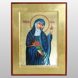 IKONA ŚW.RITA, 17x22 CM