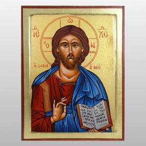 IKONA JEZUS PANTOKRATOR KSIĘGA OTWARTA 30x40 CM