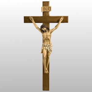 KORPUS CHRYSTUSA 100 CM NA KRZYŻU 156 x 78 CM KOLOROWY (175)