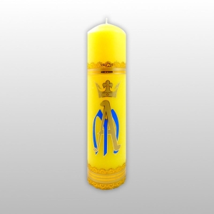 ŚWIECA M ŻÓŁTA KR. (28,3 X 7,1 CM)
