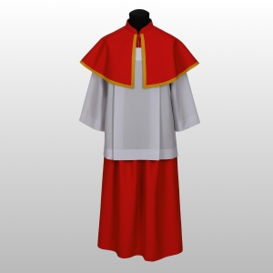 STRÓJ MINISTRANTA: SPÓDNICA CZERWONA