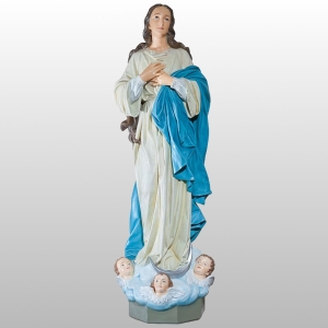 MATKA BOŻA Z ANIOŁKAMI 130CM KOLOR (430)