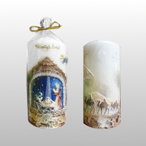 ŚWIECA SZOPKA SŁUPEK 80x200 .