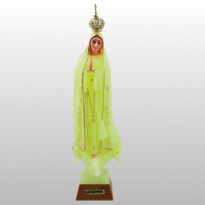 FIGURA MATKA BOSKA FATIMSKA ŚWIECĄCA SZKLANE OCZY 21 CM 11057