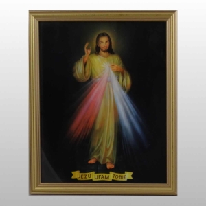 OBRAZ JEZU UFAM TOBIE 20X25 ZŁ KOM