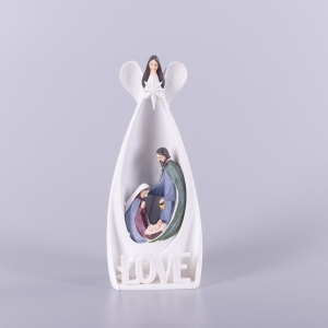 SZOPKA ŚWIECĄCA "ANIOŁ LOVE", 20,5cm