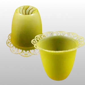 LAMPION PLASTIKOWY ŻÓŁTY  (⌀ otworu 4,5cm)