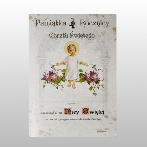 PAMIĄTKA ROCZNICY CHRZTU A5 NR34