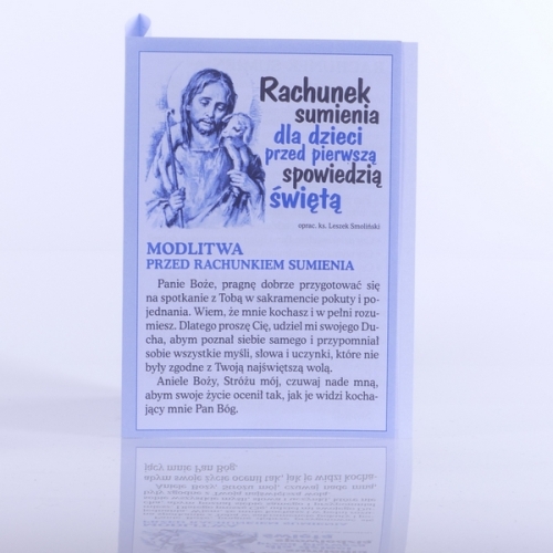 RACHUNEK SUMIENIA DLA DZIECI PRZED I SPOWIEDZIĄ