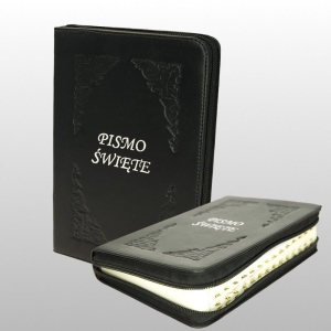 PISMO ŚWIĘTE ZAMEK, MAŁE SKÓRA - CZARNE, Z PAGINATORAMI