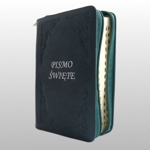 PISMO ŚWIĘTE ZAMEK, MAŁE SKÓRA - ZIELONE, Z PAGINATORAMI