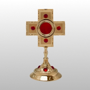 RELIKWIARZ POZŁACANY 31 CM (25424)