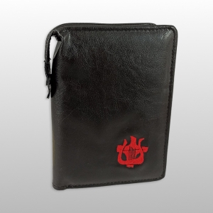 ETUI NA BREWIARZ, SKAJ, WĄSKIE T. I, CZARNE, HAFT