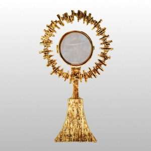 MINIMONSTRANCJA ODLEW - DRAPANA WYS.28,5 X SZER.16 CM (25968)