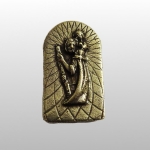 PLAKIETKA Z FIGURĄ ŚW KRZYSZTOFA