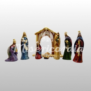 SZOPKA 23x29 CM + FIGURKI 15 CM (10 ELEMEN.)