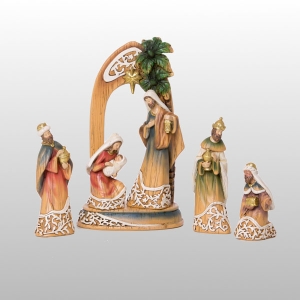 SZOPKA 25x13 CM + FIGURKI 15 CM (6 ELEMEN.)