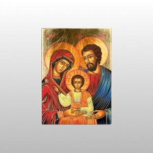IKONA ŚW. RODZINA NIEBIESKI MINI 11x14