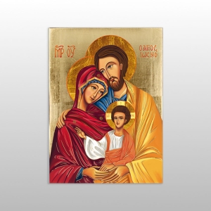 IKONA ŚW. RODZINA ŻÓŁTY MAŁA 12x16,5