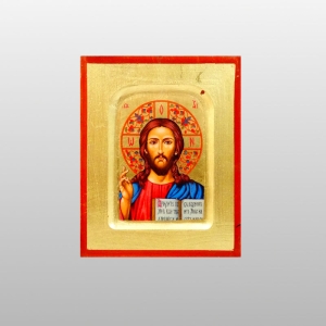 IKONA  IKONA JEZUS PANTOKRATOR, AUREOLA-GAŁĄZKI, 10x12.5